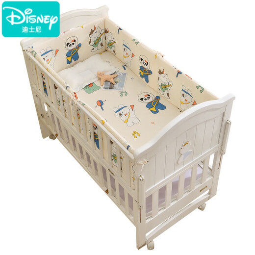 
Disney (Disney) crib bed fence anti-collision soft pack pure cotton A-class children's splicing bed fence blocking baby bedding kit custom made fairy tale bear 56 long 30 pieces tall