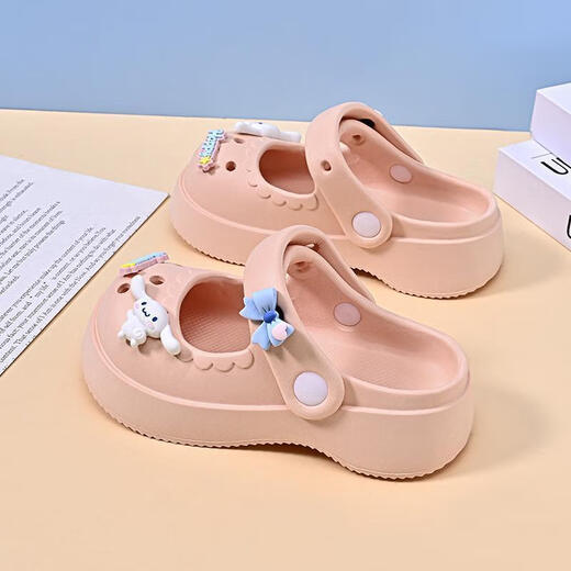 G.DUCKKIDS little yellow duck children's hole shoes for girls 2025 summer new style princess little girl sandals parent-child adult anti-slip white 24 size 25 (170mm)