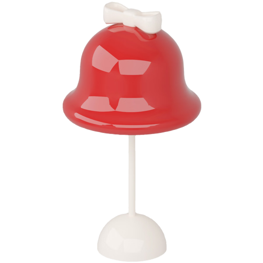 Renjuyi French cream style table lamp, high-looking, floor-standing red, light luxury and high-end, living room, study, bedroom, bedside atmosphere lamp, milky white pink bow (three-color light)