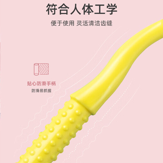 Xiaolu Mama L-shaped interdental brush ssss*20 pack, ultra-fine interdental brush for cleaning teeth, directly hitting deep tartar interdental brush