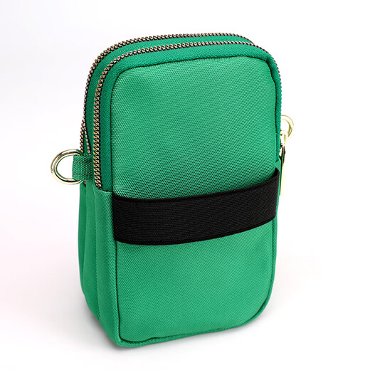 Kangaroo mobile phone bag for women 2025 Chinese Valentine's Day cross-body mobile phone bag halter neck wrist arm bag sports men's mini small bag trend dark blue