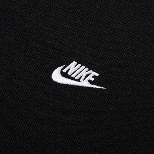 Nike (NIKE) official T-shirt for men, new spring and summer running sports casual wear breathable fast drying short-sleeved lapel polo shirt for men, FN3895-010/Full cotton skin-friendly/black/strongly recommended 2XL 185 (recommended 150-170Jin [Jin equals 0.5 kg])