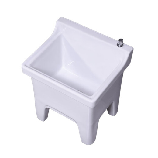 Lefit (lfte) bathroom ceramic wash mop pool balcony mop trough household Taiwan controlled large, medium and small mop basin courtyard mop pool 922B Taiwan controlled drain + faucet delivered to home