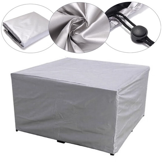 Pei Linkai can customize furniture dust cover, rain cover, protective cloth, outdoor furniture cover, waterproof cover, swing table and chair sun protection cover, black, customized to size