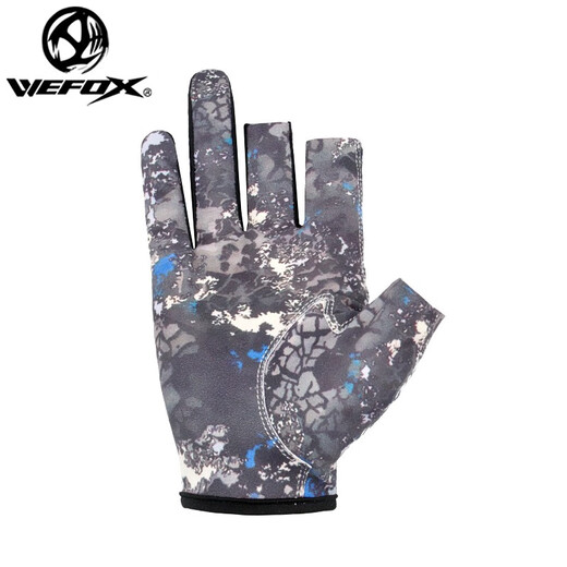 WEFOX2025 New Wefox Fishing Gloves Revealed Five Finger Three Finger Lure Gloves Breathable Fish Catching Anti-Slip Fishing Gloves WCX-4021 Fishing Gloves Dark Gray M