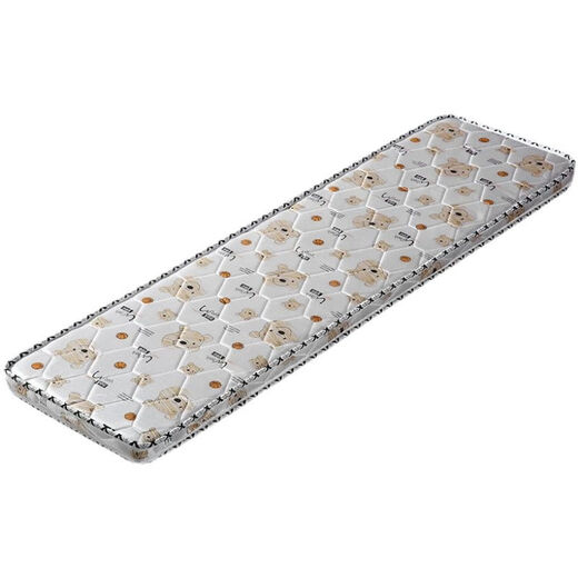 Children's mattress natural coconut palm baby spliced bed mattress crib palm mattress top and bottom palm bunk one-piece 4CM thick knitted bear (spine protector base 4 length 150cm*width 40cm