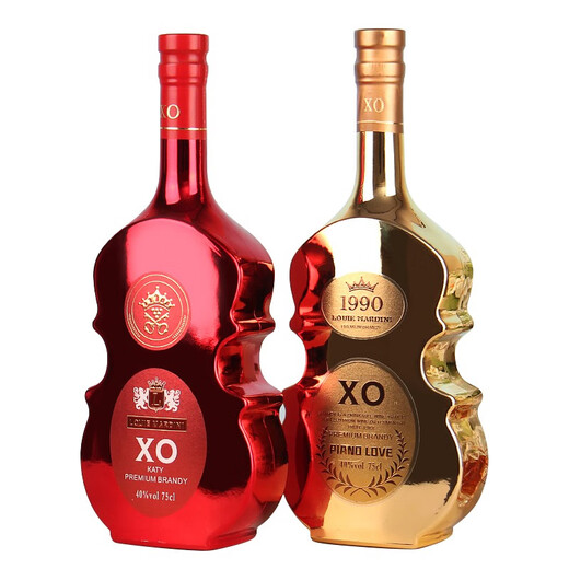 路易玛迪尼（Louie mardini）卡蒂琴之恋组合XO白兰地洋酒40度法国原酒进口 单瓶750ml 750mL 1瓶 琴之恋1支礼盒装