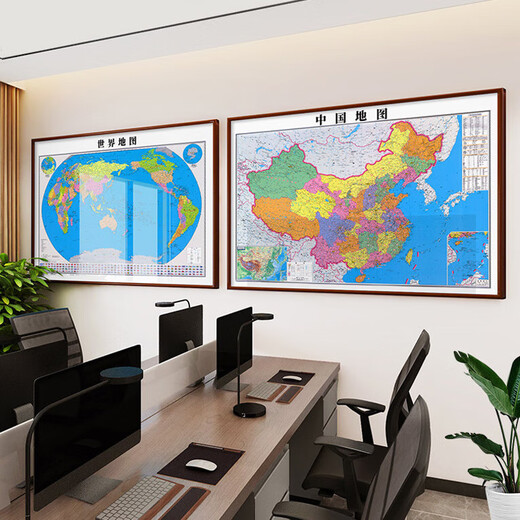 Muzi Xixing 2025 Neue Version der Welttopographie China Geographie MAP BOSS Office Hintergrundkonferenzraum Wall Wohnzimmer Dekoration [Jilin Provinzkarte] CT-3889 Plexiglas 70*50 cm hoch + solide Holzrahmen