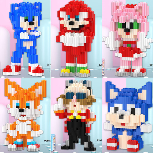 Xinz Hedgehog Sonic Le Строительные блоки высокие абованс мультфильмы.