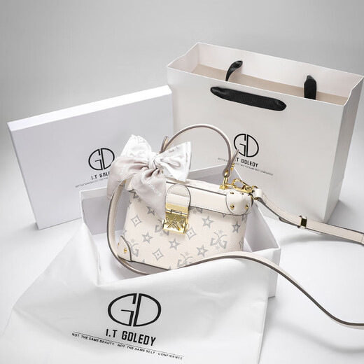 Ur alo bag women's bag 2026 new shoulder bag women's light luxury niche women's small bag crossbody bag birthday gift white (gift box)