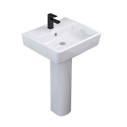 Pilibala household wash basin integrated column basin floor-standing bathroom wash basin wash basin hand table A-style column basin + single-cold set
