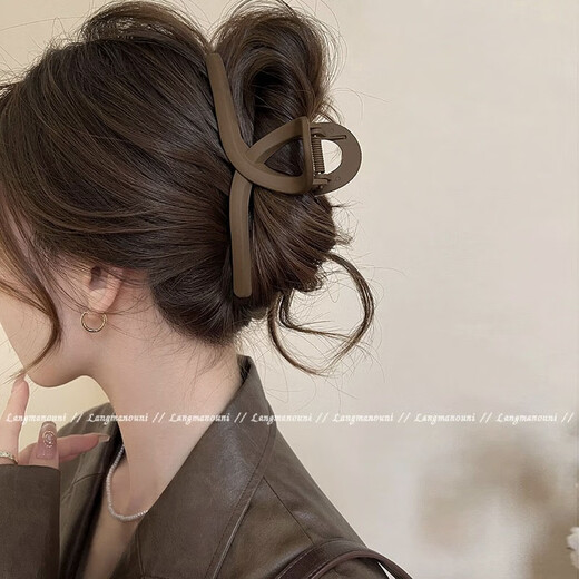 Li Qing Large Shark Clip 2 hair clips for the back of the head new style high-end clip headband hairpin for women