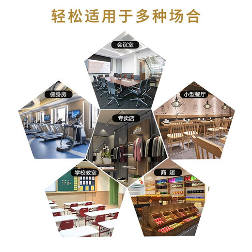 Bose博士 壁挂防水音箱会议室音响套装培训室教室店铺商场喇叭背景音乐系统 FS4SE音箱4只+AIPHA功放 适用40-60