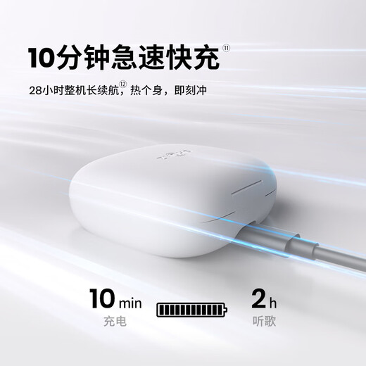 Shaoyin (SHOKZ) National Subsidy OpenFit Air T511 Open Bluetooth Headset Over-Ear Non-Ear Sports Running Non-Bone Conduction Wireless Headphones Glacier White