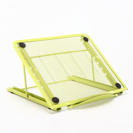 Adjustable laptop stand Metal mesh tablet stand Portable foldable desktop stand blue