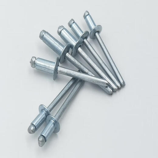XMSJ Full Fer Opening Type Puriling Rivet Round Head Carbon Steel Galvanisé Tirling Rivet Iron Tiler Nail Acier Puriling Nail Straight Fer Round Head 6 * 12250
