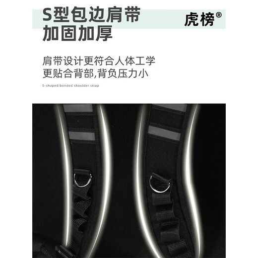 Tiger list backpack tool bag large canvas thickened wear-resistant multi-functional repair backpack electrician bag double shoulder SJ-B2 extra large length 40 width 22 height 50