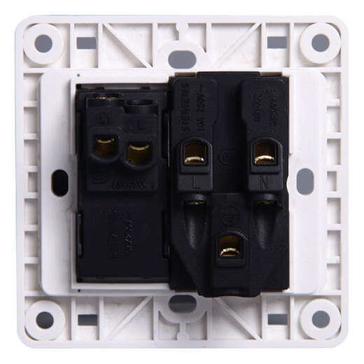 Siemens switch Yuanjing Yabai color silver gold brown 10A one-open five-hole socket with double-control switch five-hole panel gold-brown large button one-open single control five-hole