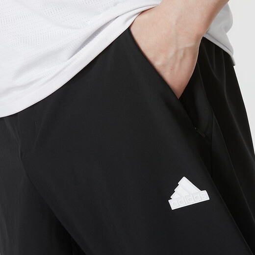 Adidas men's pants 25 summer new sports pants running training fitness loose casual woven quick-drying breathable trousers IT3983/woven feet/main recommendation L