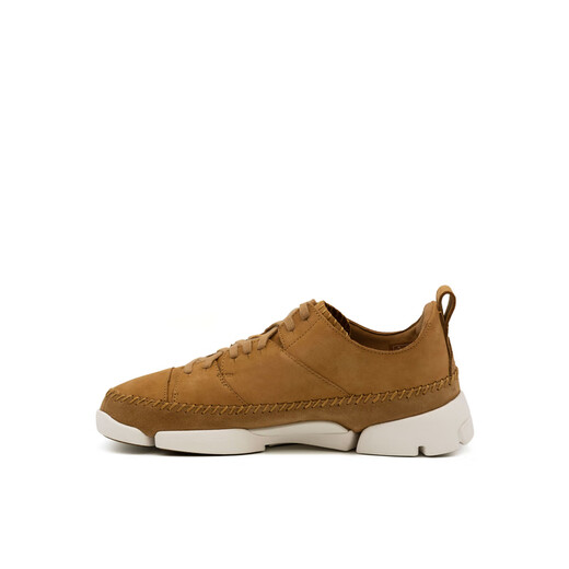 Clarks Trigenic series men and women same style light and comfortable three-petal bottom couples' board shoes casual sneakers brown - men's style 261807347 42