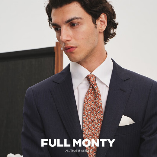 
FULL MONTY [Italy Imported VBC] Suit jacket men's business professional wool formal suit high-end singles Navy blue 1293 48