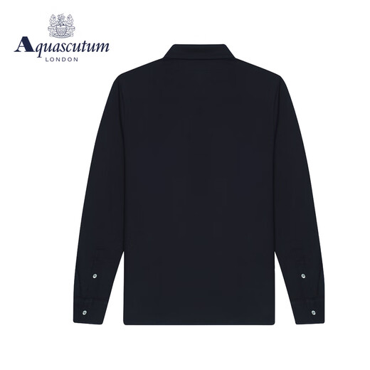 
AQUASCUTUM New Winter Men's Cotton Blended Long Sleeve Shirt Q4865EI021 Dark Blue 39 L