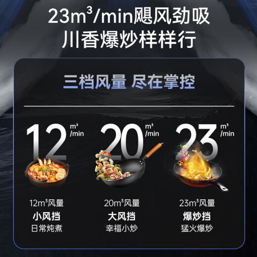 海尔（Haier）智家出品Leader系列抽油烟机燃气灶具套装23立方大吸力顶侧底三吸7字型吸油烟机厨房三件套PL9721Q 【单烟机】23立方吸力+高频自清洗+顶侧底三吸