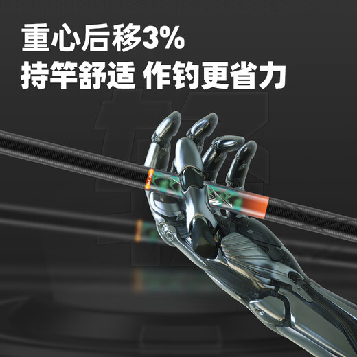 JIADIAONI Fumo domineering lightweight large rod fishing rod silver carp and bighead carp giant rod super hard black pit fishing rod hand rod 5.4 meters