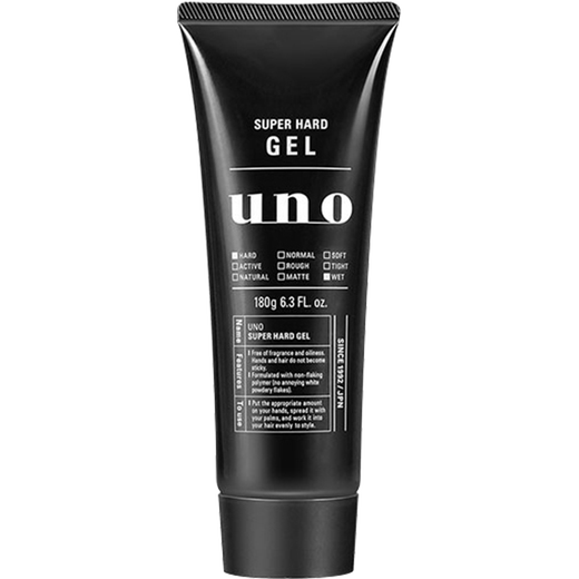 Wunuo (UNO) gel cream for men's hair gel, crushed hair finishing, moisturizing, strong plastic, fixed hair wax, oil, back head, original imported red bottle - gel water