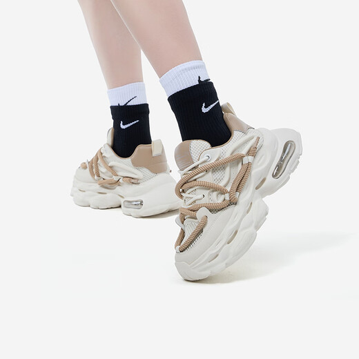 Mark Huafei Herrenschuhe für Männer 2025 Neue Sommer-Herrenhöhenhöhe Daddy-Schuhe für Männer Sport und lässige trendige Schuhe Aprikosenfarbe 42