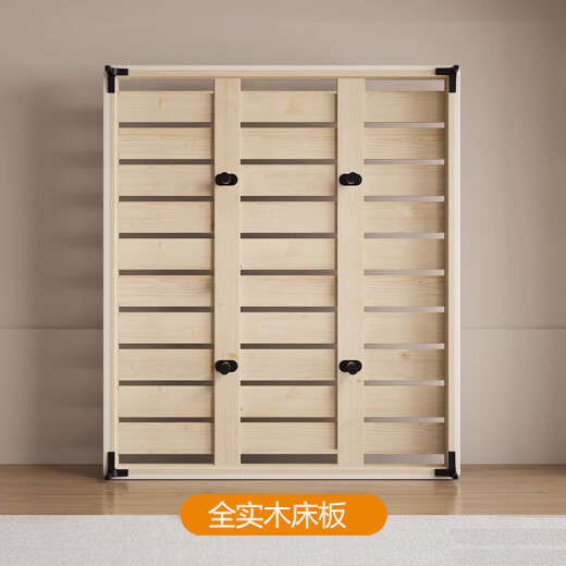 Big Pig Walks in Dovetail Mortise et Tenon Bed Without Head of the Bed Tatami Ribs Squelette lit suspendu lit crémeux vent silencieux en bois massif en bois