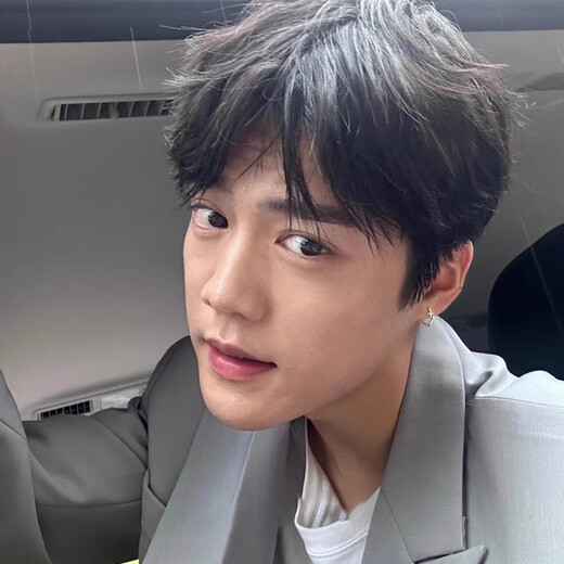 Mansheng Pure 999 Pure Silver Earrings Men's Earrings Star Ear Rings Are Allergy-Free and Ear-piercing Personalized Handsome Trendy Men's Earrings S999 Pure Silver Earrings Single