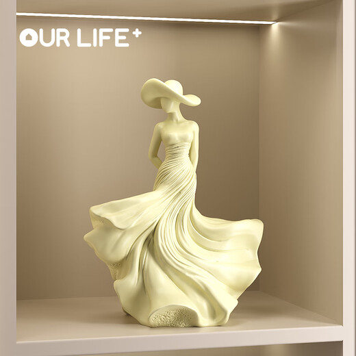 Ole's Light Luxurious Spring Breeze Phantom Character Art Ornament High-end Sculpture Living Room Study Entrance Wine Cabinet Home Accessories HT Phantom Goddess Ornament (Gift Box) Beijing Warehouse Quick Delivery