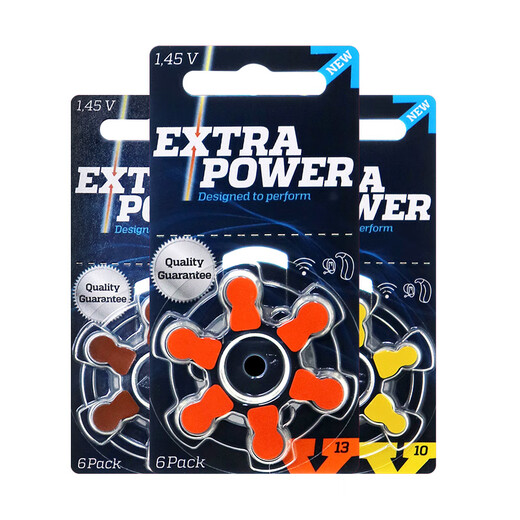 Xiwanbo Hörgerätezubehör Spezielle Batterie A13 Zink Air A10 Taste Elektronik A312 Original A675 Siemens Extra Power 675 [10 Boards 60 Stück]