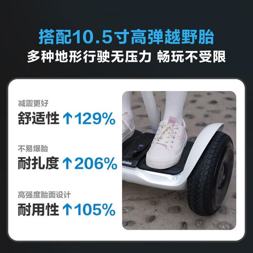 NINEBOT No.9 Children's Electric Balance Car L6/L8 Adult Children's No.9 Intelligent Somatic Vehicle 6-12 Years Old Leg Control Driver Support Parallel Car Leg Control Electric Vehicle Children 10-15 Years Old [Load Bearing 140Jin [Jin equals 0.5 kg]] L8 White Gift Box + All Gifts As shown in the Picture