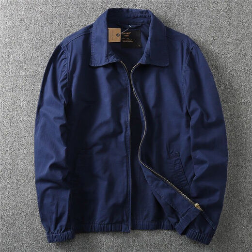 Ranwei Ferre American Casual Jacket Herren Spring- und Herbst-Dünnstil mittleren und jungen Arbeitskleidung vielseitig Einfacher Revers-Top Khaki-13068 L Empfohlen 120/140jin [Jin ist 0,5 kg]