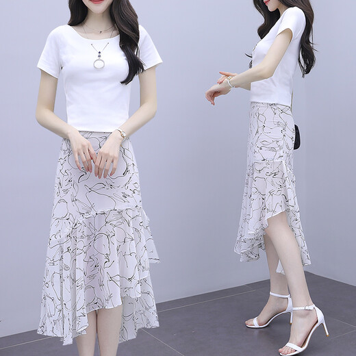 Xuan Mulin Jupe Robe en mousseline d'été 2023 Été Nouveau Tempéra de vêtements pour femmes