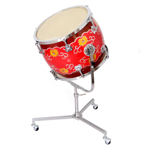 
FLOFAIR Percussion Orchestra Tinto Drum Red Painted National Five Tones Pai Drum School Orchestra Pai Drum Tang Drum 5# Drum