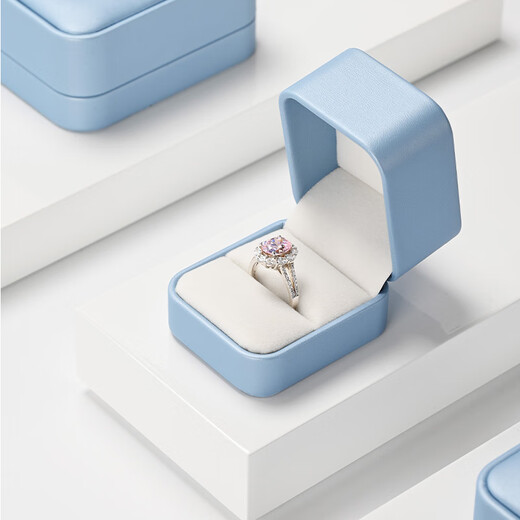
Duobaoni Jewelry Box High-end Rounded PU Leather Ring Box Bracelet Pendant Earring Box Gift Jewelry Packaging Box Customized Logo Pendant Box-H15903