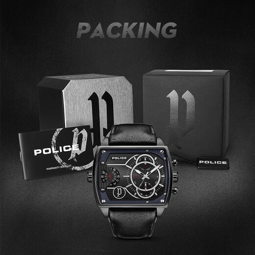 
police Italian police watch two places square diva racing car avi8 chronograph men's quartz watch PL14698 gold white PL14698JSR04 two places time