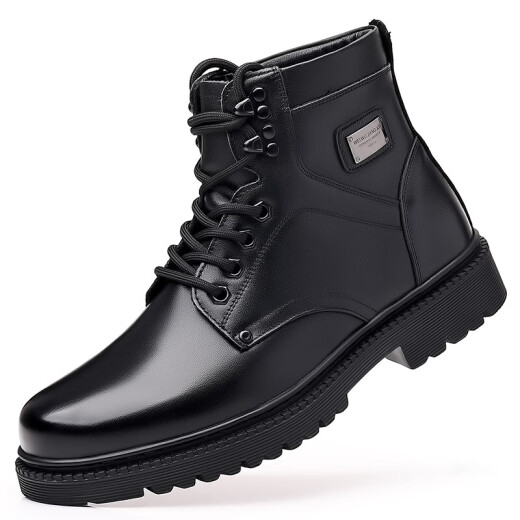 
Xiansheng Yijun Fans use Special Forces Cold-proof Boots 3513 Cruiser Military Hook Men's Cotton Shoes Real Cowhide Men's Boots Wool High-top Special Battle 3519 Black Single Shoes 39
