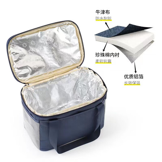 ASY insulated box refrigeration 6.5 liters insulated bag breast milk preservation 2-8 degrees medicine cold storage bag portable lunch box lunch bag insulated bag insulated box meal delivery box fruit fresh box lunch bag mommy bag new mother milk bag outdoor picnic bag storage milk bag