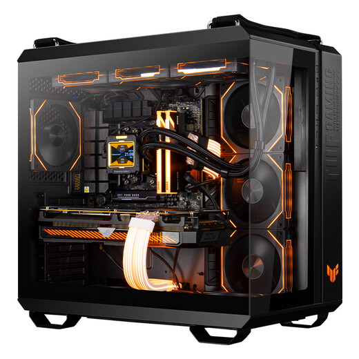 AMD Asus family bucket Ryzen R9 9950X assembled computer host RTX5080 game live broadcast AI design rendering editing host desktop complete machine diy assembly machine R9 9950X+RTX5080 host丨Configuration six host kit