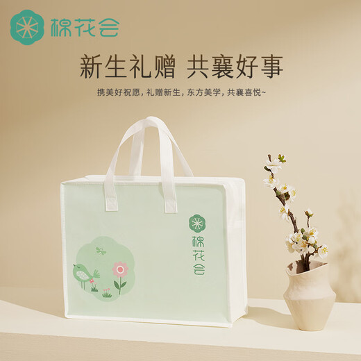 棉花会（cotton center）孕妇枕头护腰侧睡枕H型多功能托腹抱枕靠枕孕期睡觉专用 眉沁竹绿