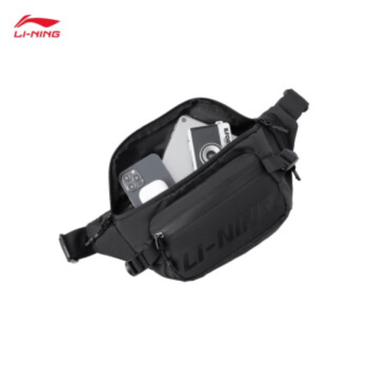 Li ning (li-ning) Sac à taille crossbody sac sportif de vélo et de fitness de fitness sac de téléphone mobile sac grande capacité