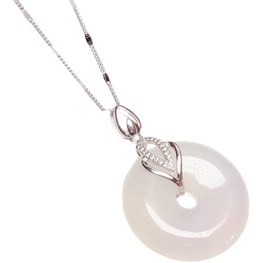 18k gold plated pendant, universal buckle, gold safe buckle clip, jade jade buckle necklace with white gold