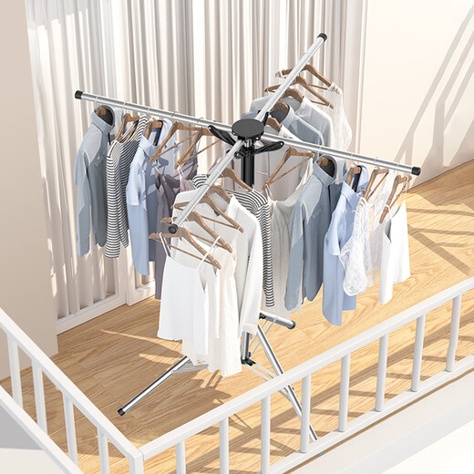 Baoyouni Baby Kleidung Trocknungsregal bodenhaftes Klapptuchregal Kinderkleidung Trocknungsregal Badetuch Rack Baby Windel Rack Kleidung Cross Telescopic Faltmodell DQ9227-1
