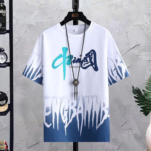 
Boledi Boys Fashion Brand Summer Short Sleeve T-shirts 12-15-year-old teenager boys cotton half-sleeve 14 junior high school students top clothes 683 blue (single short sleeves) 185 (4XL) Recommended 180-200 Jin [Jin equals 0.5 kg]