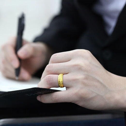 DR GRAFFCARNY gold and silver Baifu live ring gold-clad silver fashion ring jewelry as a gift for husband Baifu