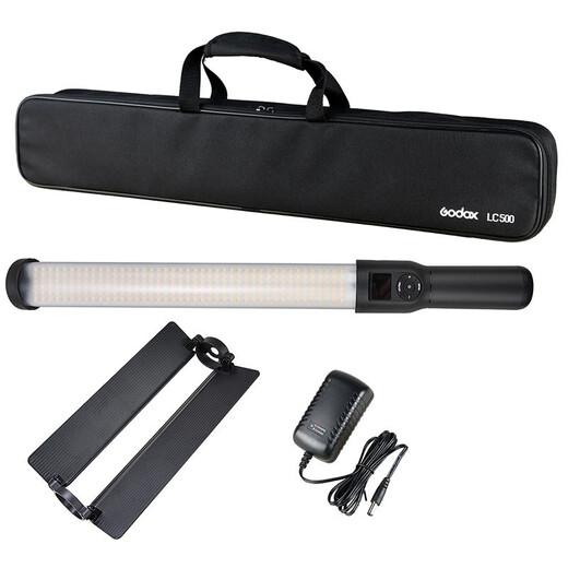 Godox LC500 LED fill light, photography stick light, adjustable color temperature ice lamp for outdoor shooting and video recording, LC500 stick light comes standard